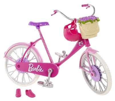 Barbie велосипед с аксессуарами (BDF35) (фото modal 1)