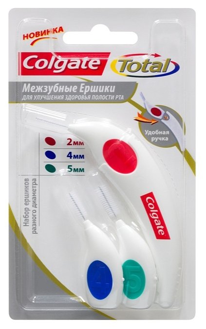 Зубной ершик Colgate Total (2, 4, 5 мм) (фото modal 1)