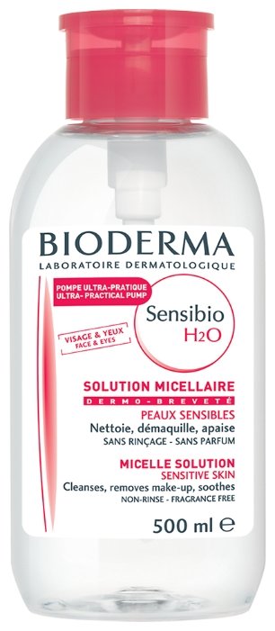 Bioderma мицеллярная вода Sensibio (флакон-помпа) (фото modal 1)