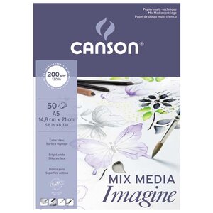 Альбом Canson Imagine 21 х 14.8 см (A5), 200 г/м², 50 л. (фото modal nav 1)