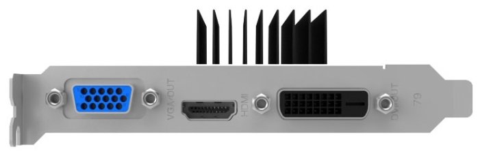 Видеокарта Palit GeForce GT 710 954Mhz PCI-E 2.0 2048Mb 1600Mhz 64 bit DVI HDMI HDCP Silent (фото modal 3)