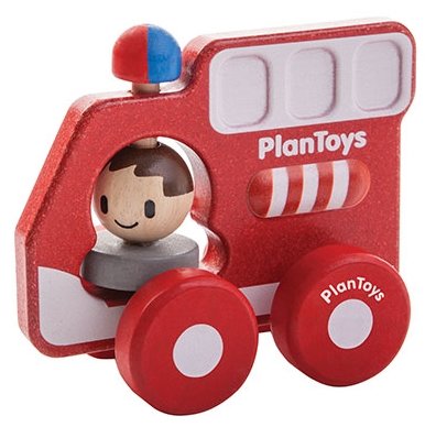Каталка-игрушка PlanToys Fire Truck (5687) (фото modal 1)