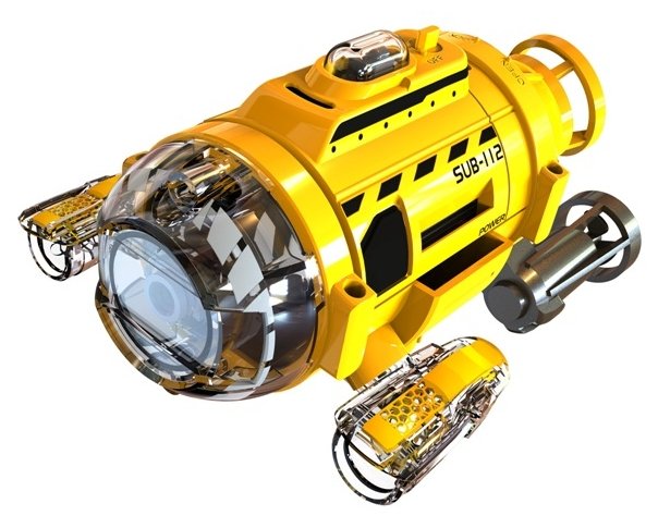 Подводная лодка Silverlit Power in Speed SpyCam Aqua (82418) 11 см (фото modal 2)