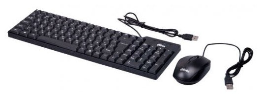 Клавиатура и мышь Ritmix RKC-010 Black USB (фото modal 1)