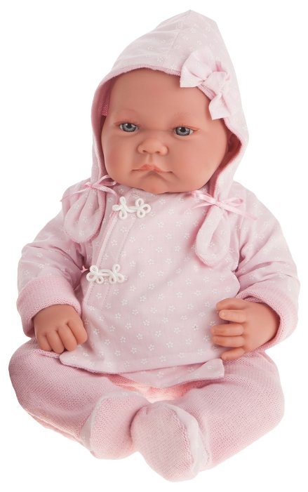Кукла Antonio Juan Алисия в розовом 40 см 3368P (фото modal 1)