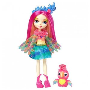 Кукла Enchantimals Пикки Какаду с любимой зверюшкой, 15 см, FJJ21 (фото modal nav 1)
