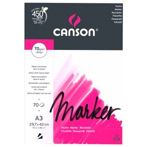 Альбом для маркеров Canson Marker Layout 42 х 29.7 см (A3), 70 г/м², 70 л. (фото modal nav 1)