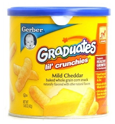 Снэк Gerber Graduates Lil' Crunchies Mild Chedar от 8 месяцев (фото modal 4)