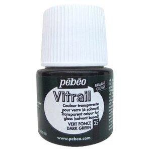 Краски Pebeo Vitrail Темно-зеленый 050035 1 цв. (45 мл.) (фото modal nav 1)