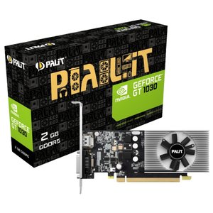 Видеокарта Palit GeForce GT 1030 1227MHz PCI-E 3.0 2048MB 6000MHz 64 bit DVI HDMI HDCP Low Profile (фото modal nav 1)