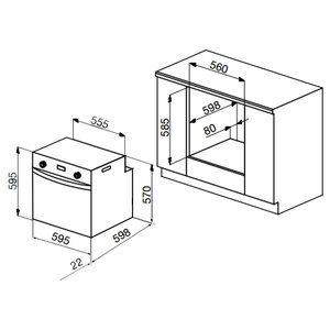 Духовой шкаф Korting OGG 741 CRN (фото modal nav 2)