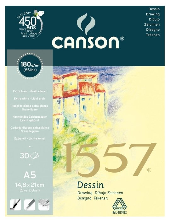 Альбом Canson 1557 21 х 14.8 см (A5), 180 г/м², 30 л. (фото modal 1)