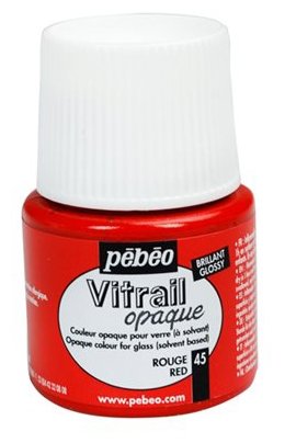 Краски Pebeo Vitrail Красный 050045 1 цв. (45 мл.) (фото modal 1)