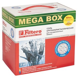 Filtero соль крупнокристаллическая MEGA BOX 3 кг (фото modal nav 1)