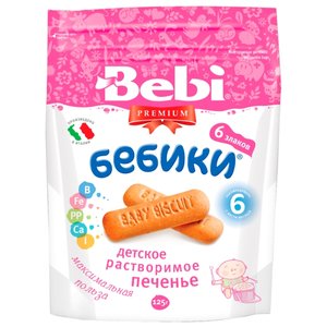 Печенье Bebi Бебики 6 злаков (с 6 месяцев) (фото modal nav 1)