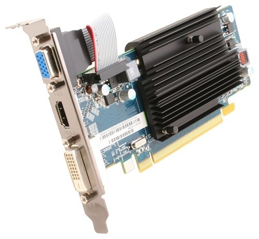 Видеокарта Sapphire Radeon HD 6450 625Mhz PCI-E 2.1 2048Mb 1334Mhz 64 bit DVI HDMI HDCP (фото modal 2)