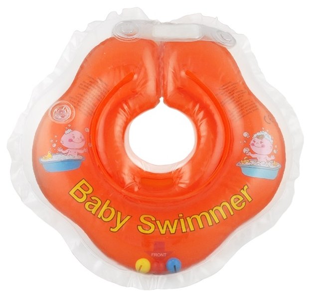 Круг на шею Baby Swimmer 0m+ (3-12 кг) с погремушкой (фото modal 1)