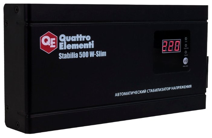 Стабилизатор напряжения Quattro Elementi Stabilia W-Slim 500 (фото modal 2)