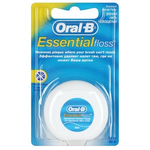 Oral-B зубная нить Essential невощеная (фото modal nav 1)