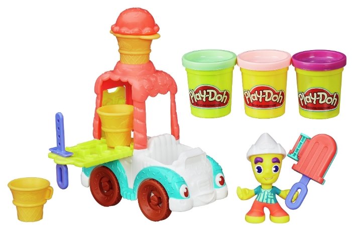 Масса для лепки Play-Doh Город - Грузовичок с мороженым (B3417) (фото modal 2)