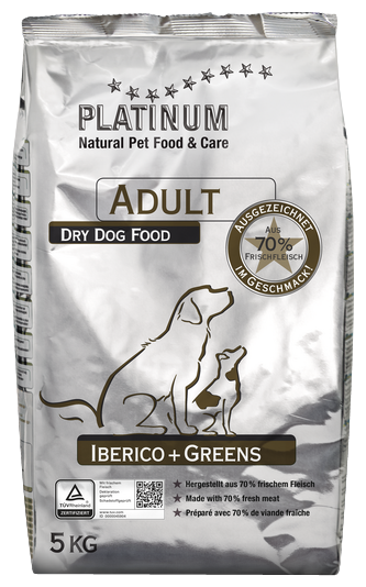 Корм для собак PLATINUM Adult Dog Iberico + Greens (фото modal 1)