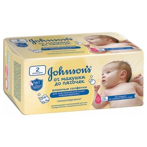 Влажные салфетки Johnson's Baby От макушки до пяточек (фото modal nav 4)