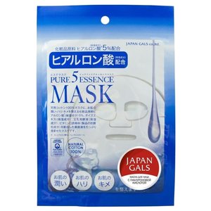 Japan Gals маска Pure 5 Essence с гиалуроновой кислотой (фото modal nav 1)
