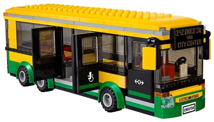 Конструктор LEGO City 60154 Автобусная остановка (фото modal 3)