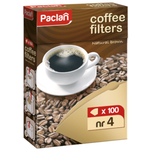 Одноразовые фильтры для капельной кофеварки Paclan Небеленые Размер 4 (фото modal nav 1)