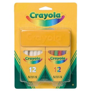 Crayola Набор белых и цветных мелков 24 шт 98268 (фото modal nav 1)