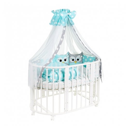 SWEET BABY комплект в овальную кроватку Civetta (10 предметов) (фото modal 1)