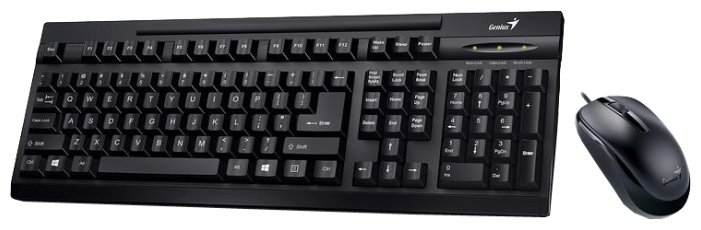 Клавиатура и мышь Genius KM-125 Black USB (фото modal 2)