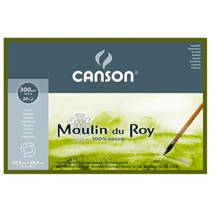 Альбом Canson Moulin du Roy Grain Fin Cold Pressed 45.5 х 30.5 см, 300 г/м², 20 л. (фото modal nav 1)