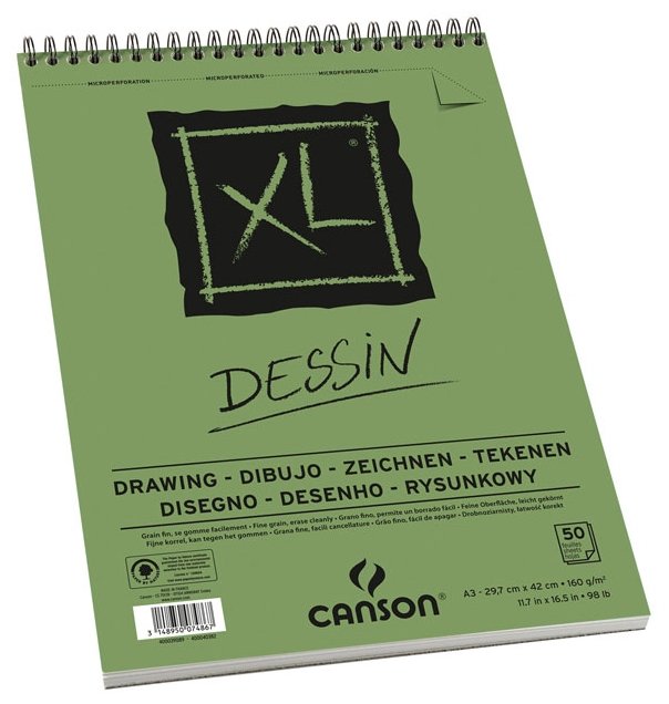 Альбом Canson XL Dessin 42 х 29.7 см (A3), 160 г/м², 50 л. (фото modal 1)