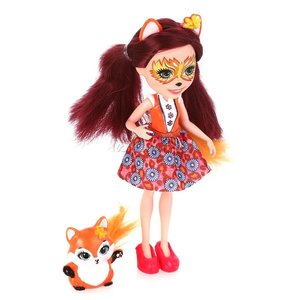 Кукла Enchantimals Фелисити Лис с любимой зверюшкой, 15 см, DVH89 (фото modal nav 4)