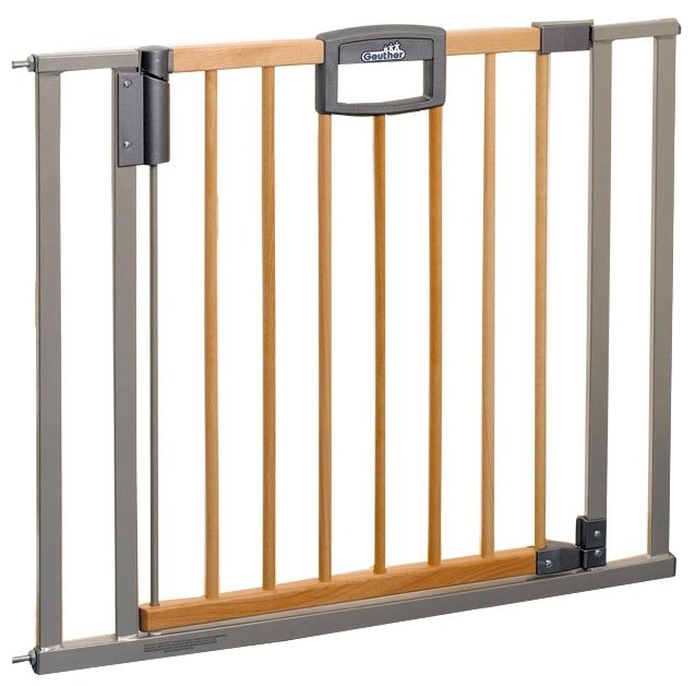 Geuther Ворота безопасности Easy Lock Wood 84,5 - 92,5 см (фото modal 1)