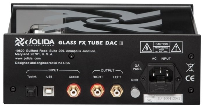 ЦАП Jolida Glass FX Tube DAC III (фото modal 3)