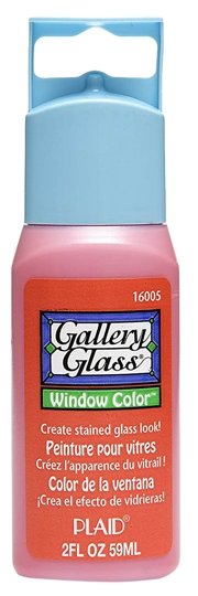 Краски Plaid Gallery Glass Window Color Orange Poppy PLD-16005 1 цв. (59 мл.) (фото modal 1)