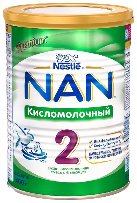 Смесь NAN (Nestlé) Кисломолочный 2 (с 6 месяцев) 400 г (фото modal 1)