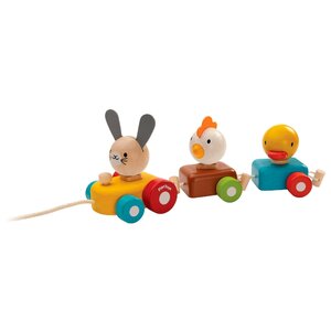 Каталка-игрушка PlanToys Animal Train Sorter (5434) (фото modal nav 1)