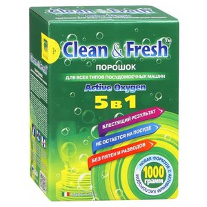 Clean & Fresh 5 в 1 порошок для посудомоечной машины (фото modal nav 1)