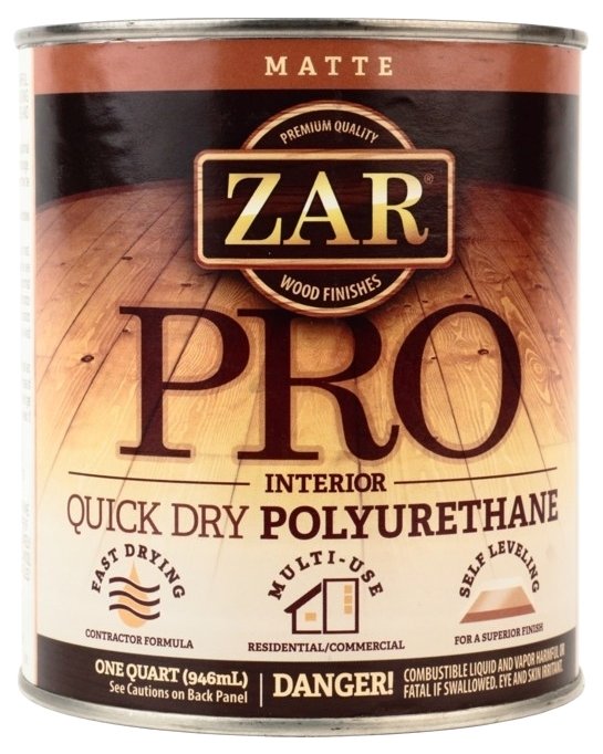 Лак ZAR Pro Interior Quick Dry Polyurethane полуматовый (0.95 л) (фото modal 1)