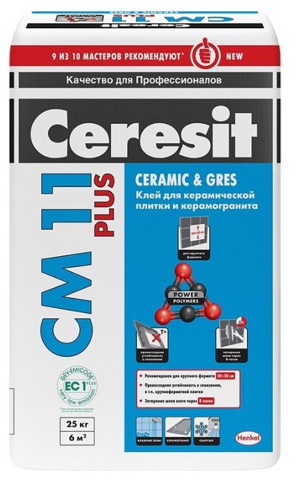 Клей Ceresit СМ 11 Plus 25 кг (фото modal 4)