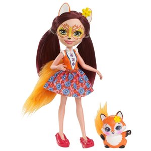 Кукла Enchantimals Фелисити Лис с любимой зверюшкой, 15 см, DVH89 (фото modal nav 2)