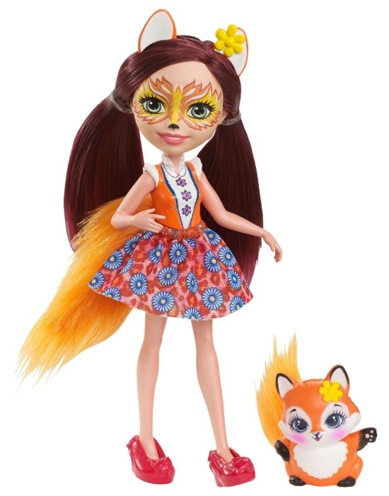 Кукла Enchantimals Фелисити Лис с любимой зверюшкой, 15 см, DVH89 (фото modal 2)