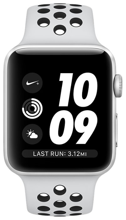 Часы Apple Watch Series 3 42mm Aluminum Case with Nike Sport Band (фото modal 2)