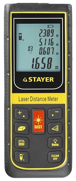 Лазерный дальномер STAYER SDL-100 PROControl (фото modal 1)