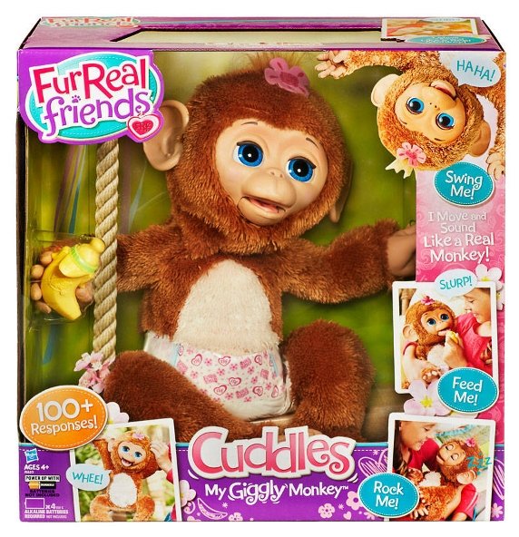 Интерактивная мягкая игрушка FurReal Friends Смешливая обезьянка (фото modal 4)