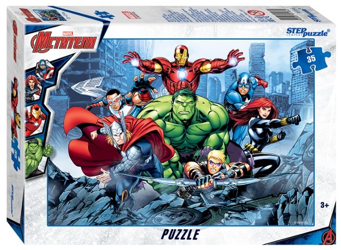 Пазл Step puzzle Marvel Мстители - 3 (91164), 35 дет. (фото modal 1)