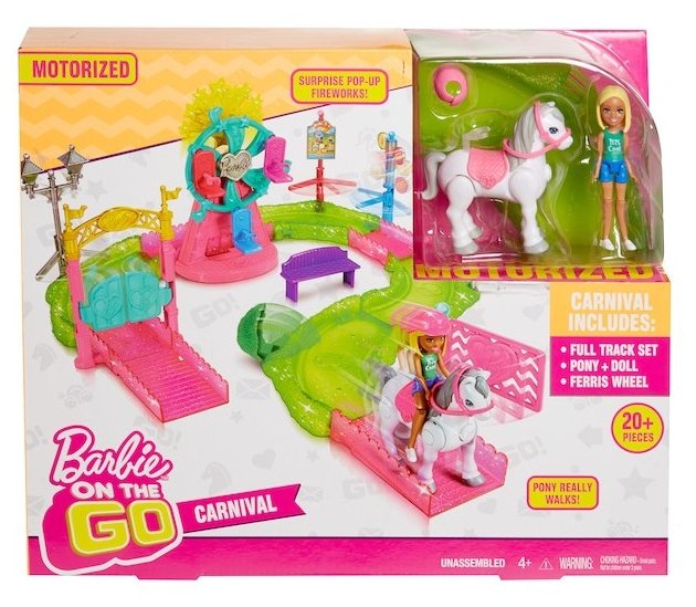Набор Barbie В движении Парк аттракционов, 10 см, FHV70 (фото modal 6)